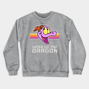 Year of the dragon Happy little purple dragon of imagination Crewneck Sweatshirt